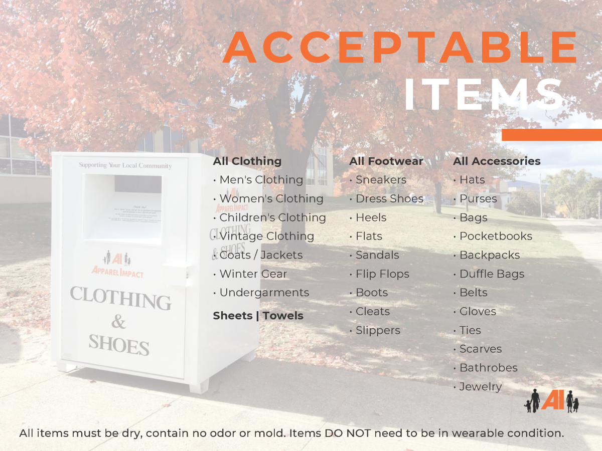 acceptable items apparel impact