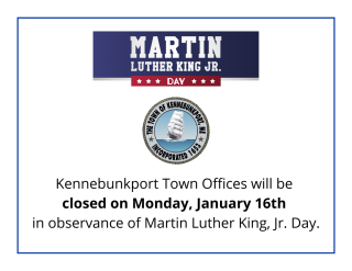town office closing MLK Day