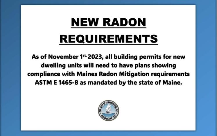 New Radon Requirements